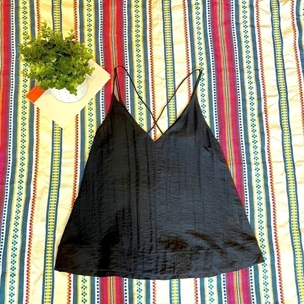 Nwt Wishlist Black Strappy Tank Size S